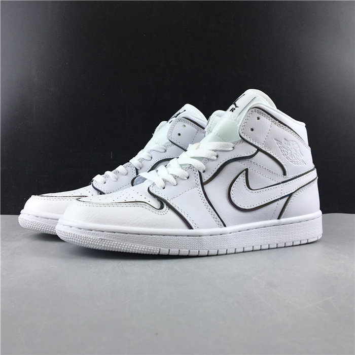 Jordan1 Mid Iridescent Reflective White CK6587-100