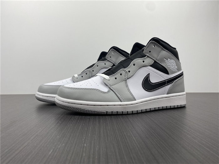 Jordan1 Mid Light Smoke Grey Anthracite 554724-078