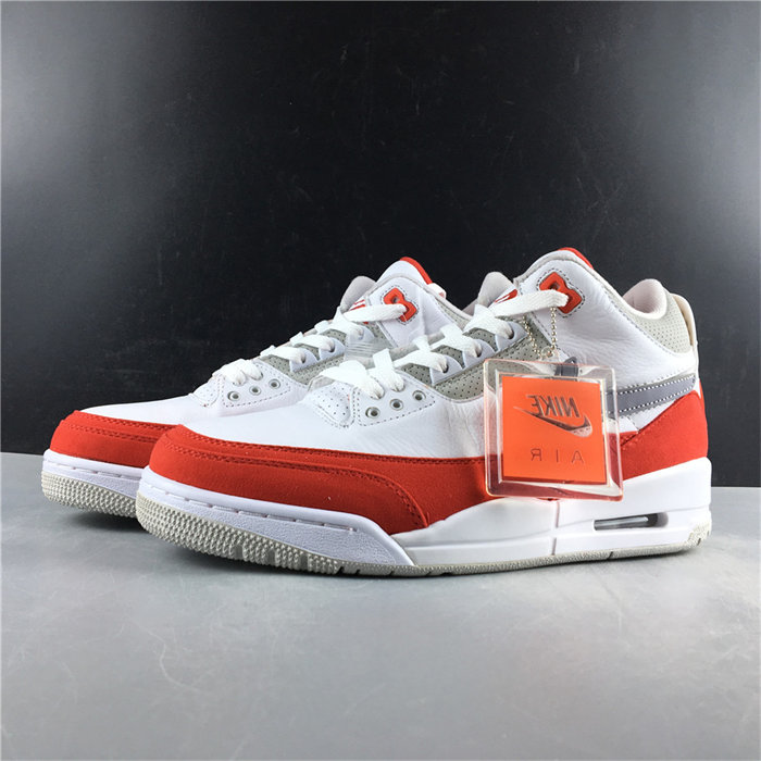 Jordan3 Tinker White University Red CJ0939-100