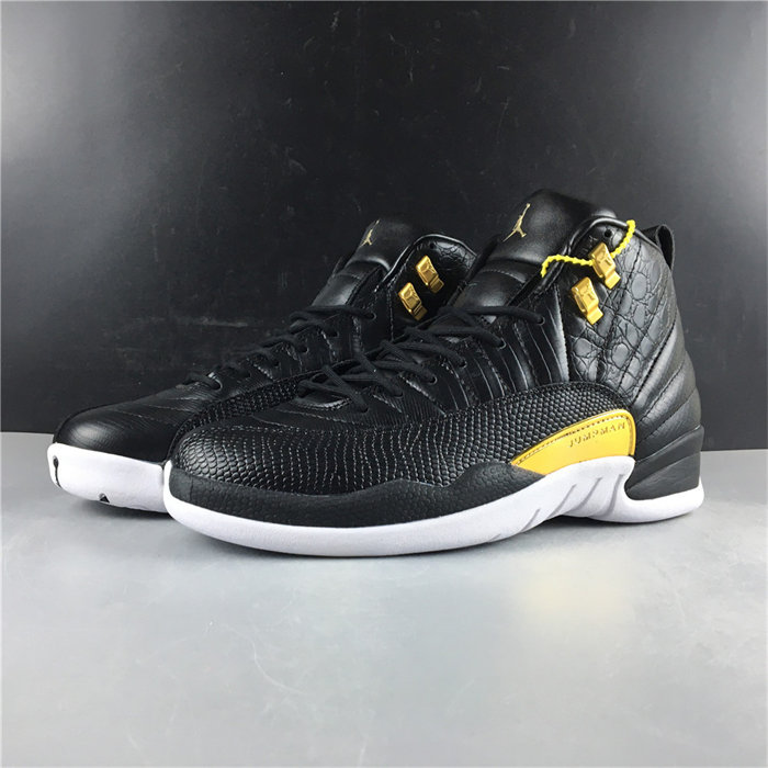 Jordan 12 Retro Black Metallic Gold White AO6068-007