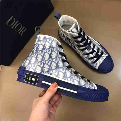 DR B23 HIGH TOP OBLIQUE SNEAKER BLUE