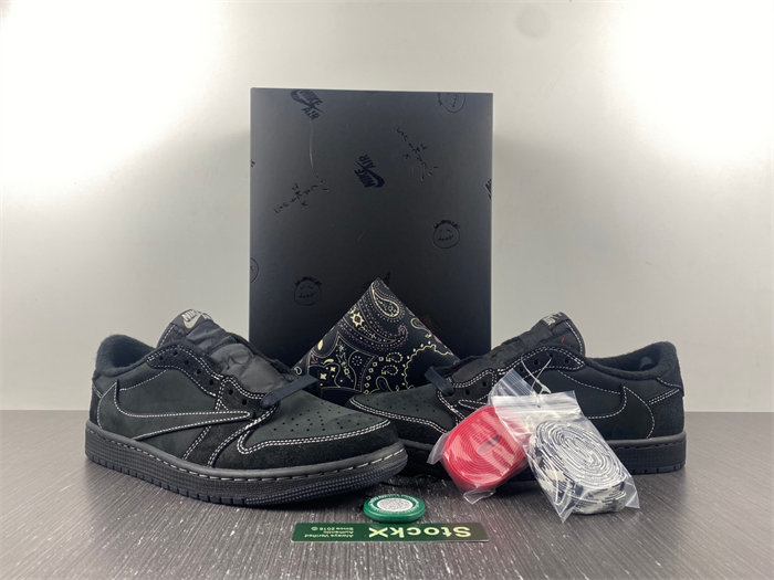 GOAT Travis Scott x Air Jordan 1 Low OG Black Phantom