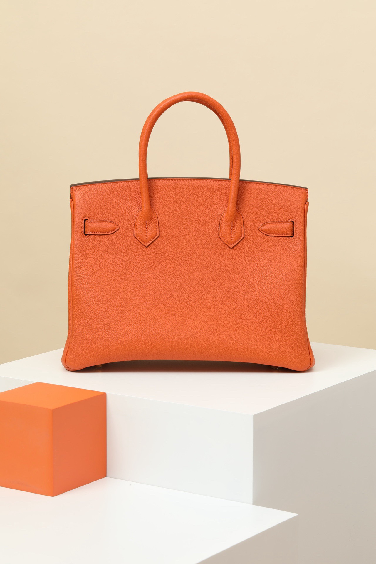 H**mes birkin 25 togo orange h (25 or 30 cm)