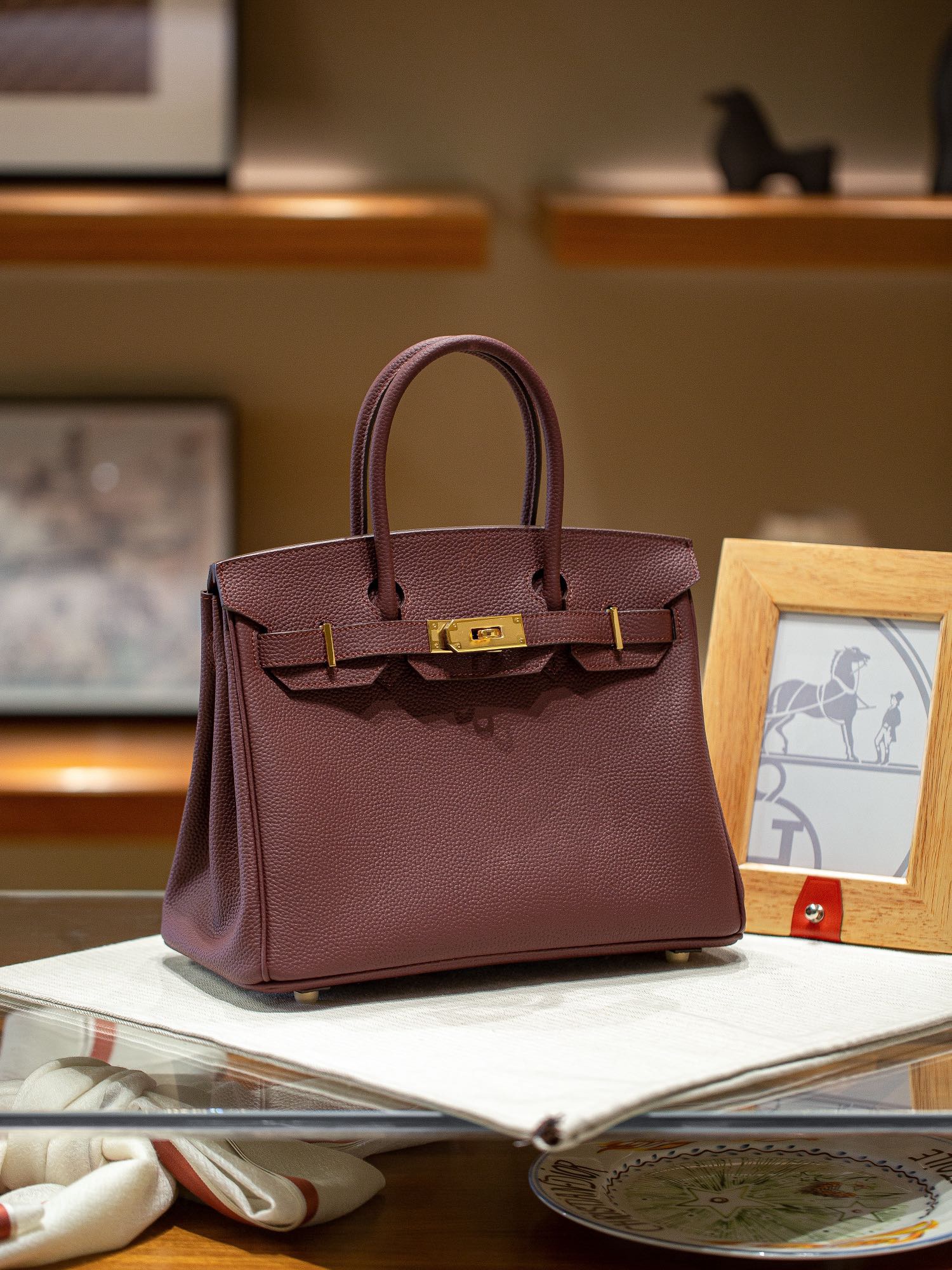 H Bag Birkin 25 Togo Dark Purple (25 or 30cm)