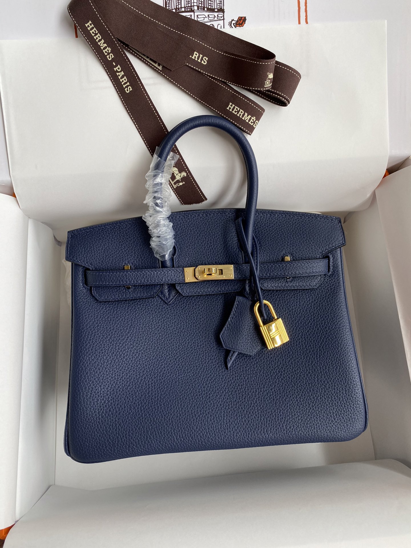 H bag Birkin 25 Deep Blue (25 or 30cm)