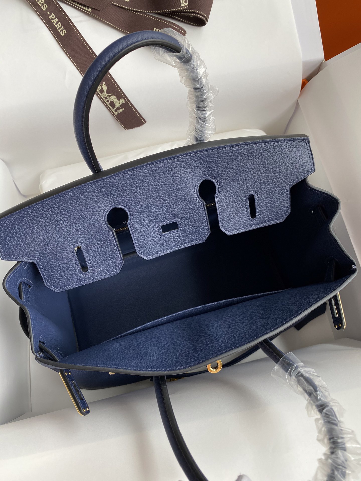 H bag Birkin 25 Deep Blue (25 or 30cm)