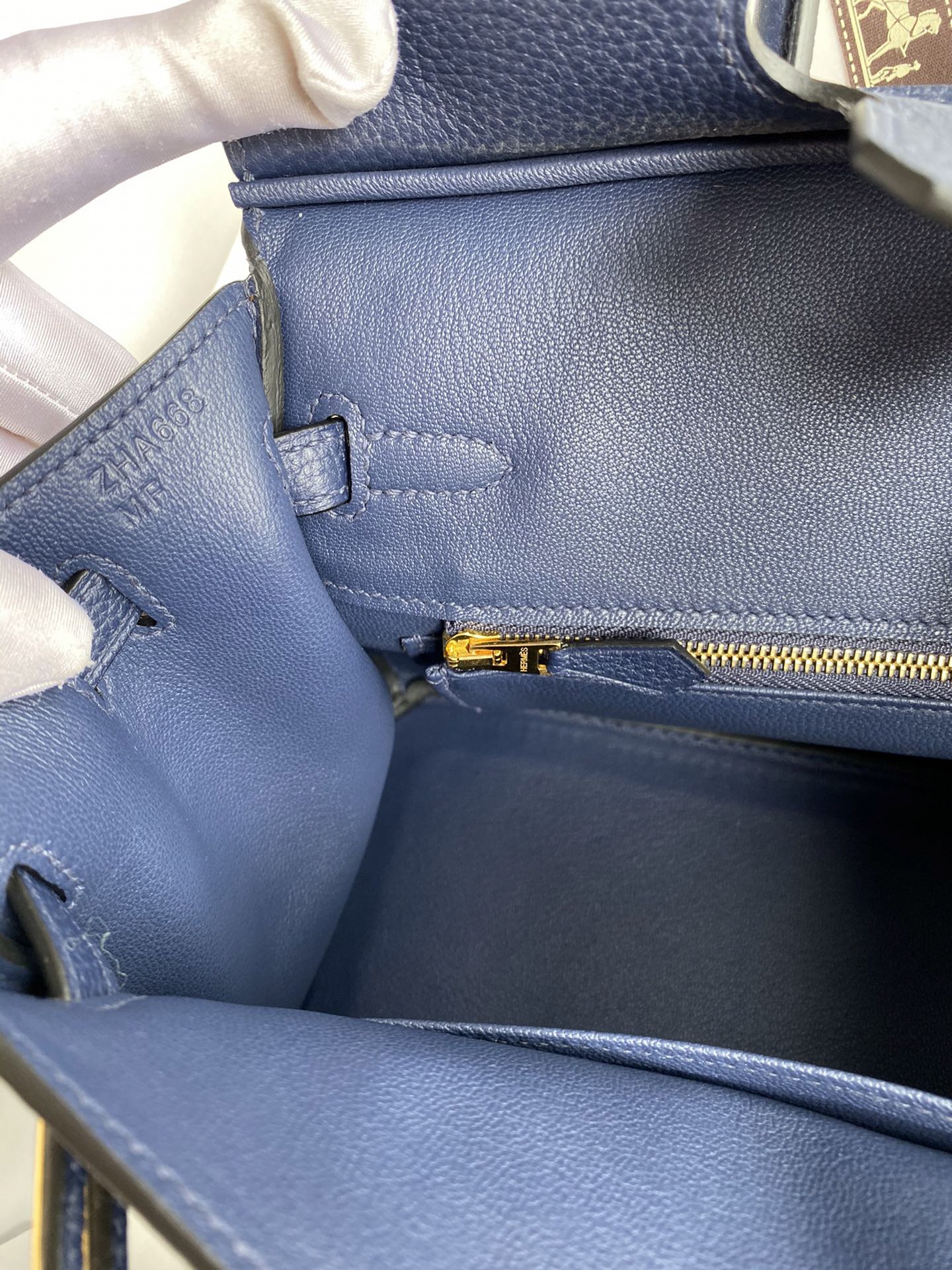 H bag Birkin 25 Deep Blue (25 or 30cm)