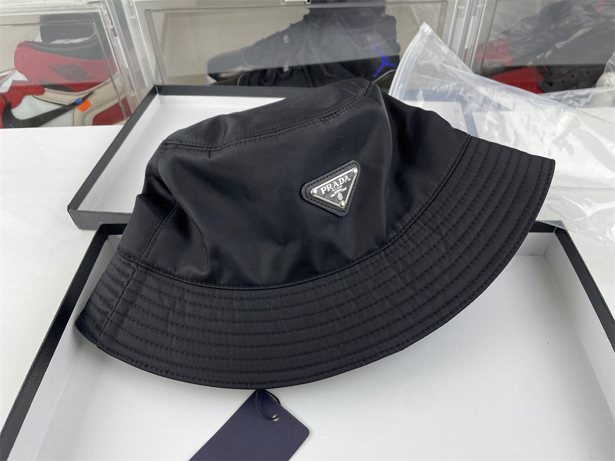 Pra*a black bucket hat