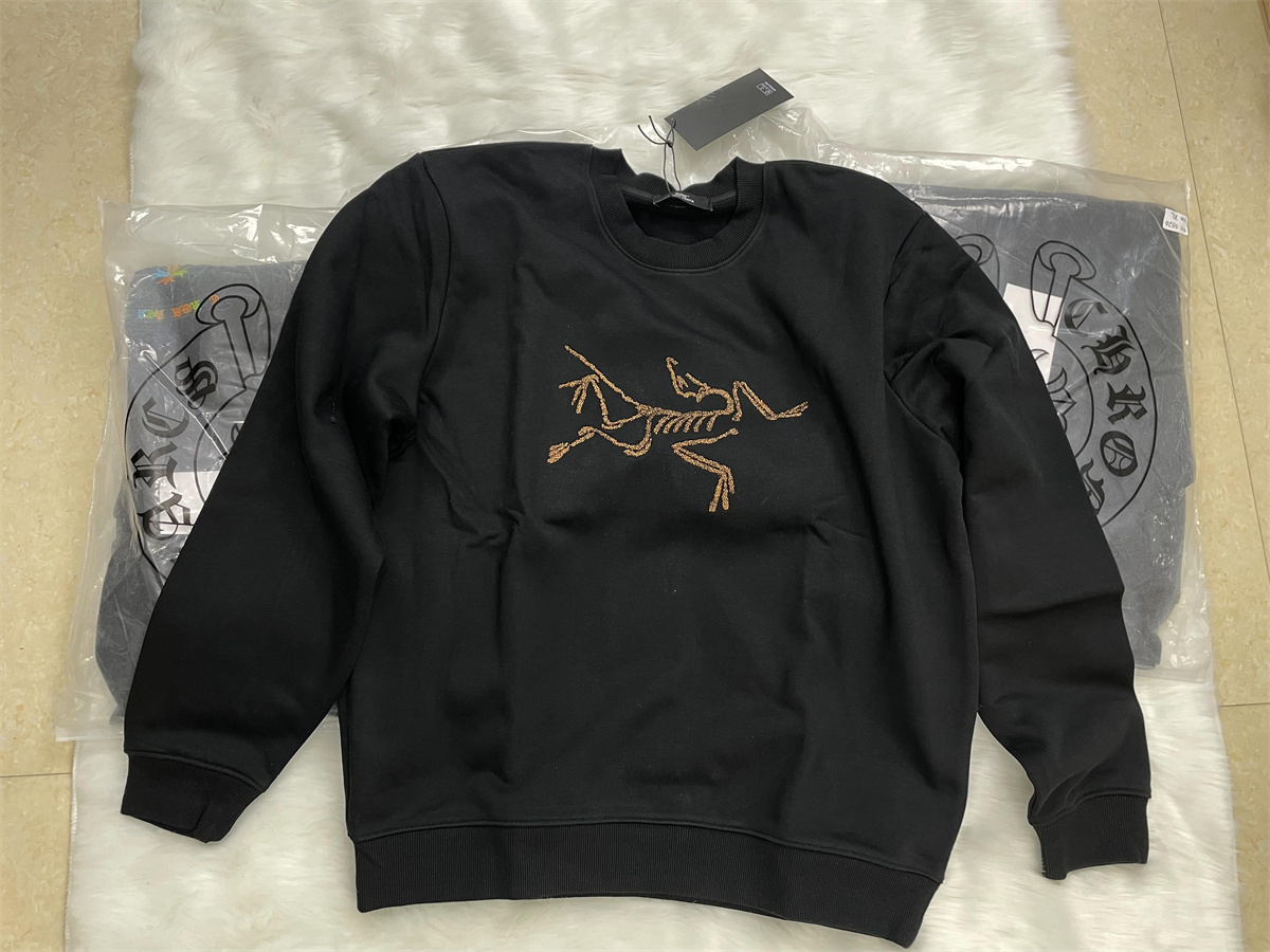 ARCTERYX Black Hoodie with Gold LOGO