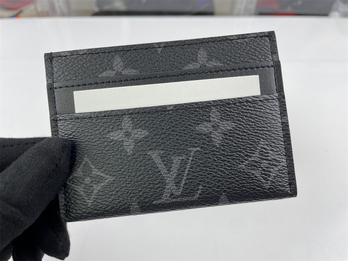 LV Black Card Wallet