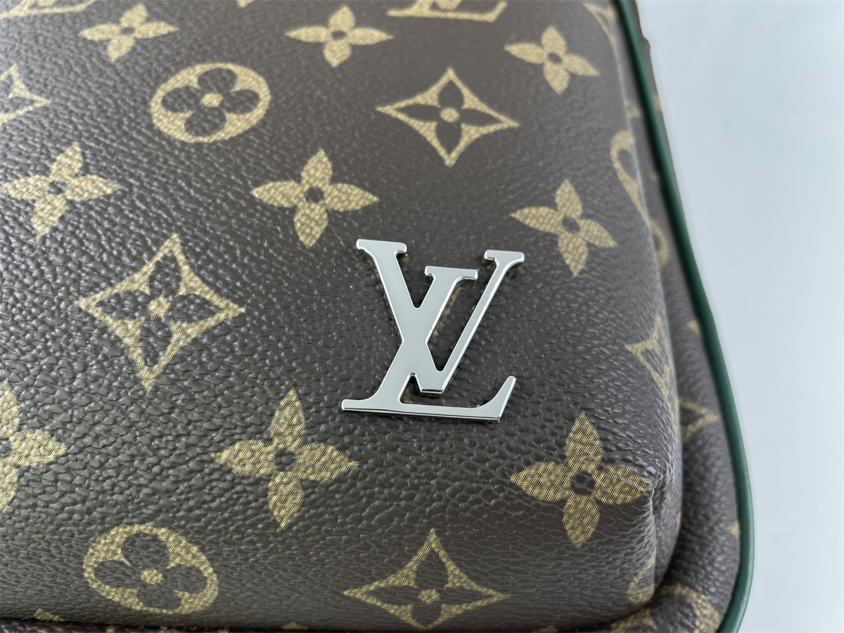 LV Avenue Brown Green Colormania mens bag (31 x 7 x 20cm)