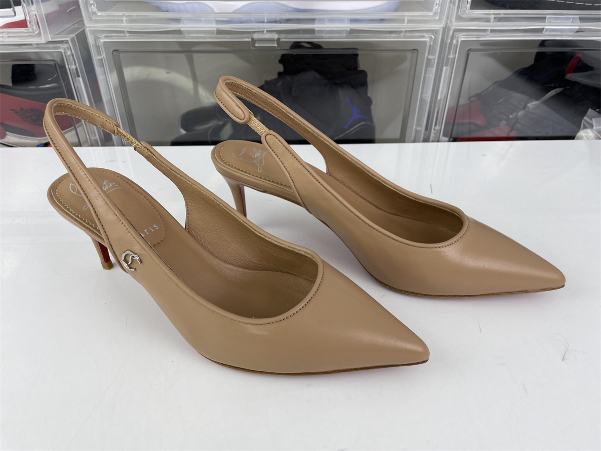 Christian Louboutin CL Brown Red bottom heel