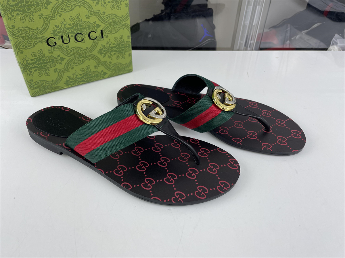 GUCCI Red Green slipper for mens and women