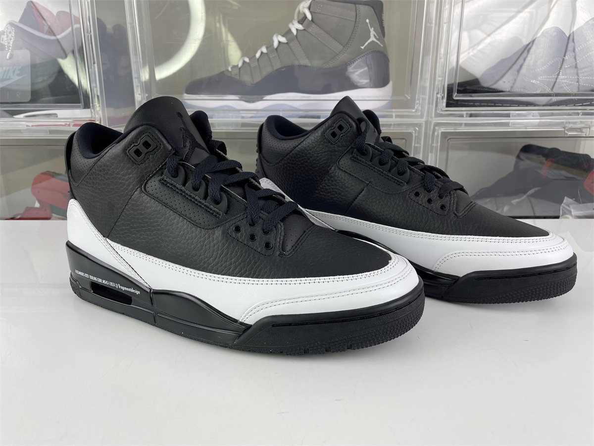 Fragment Design x Air Jordan 3 Black White