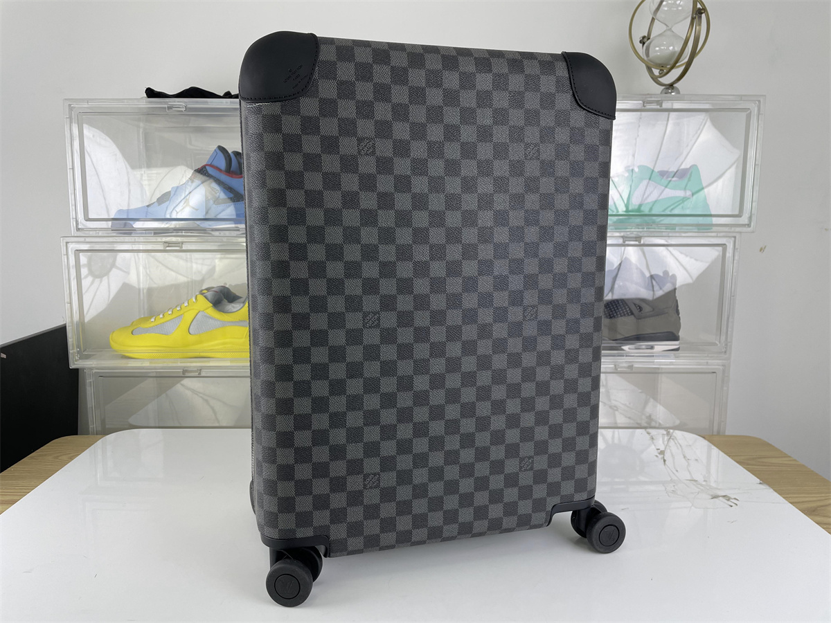 LV Checkerboard Marks Luggage suitcase Black Brown 20 inch