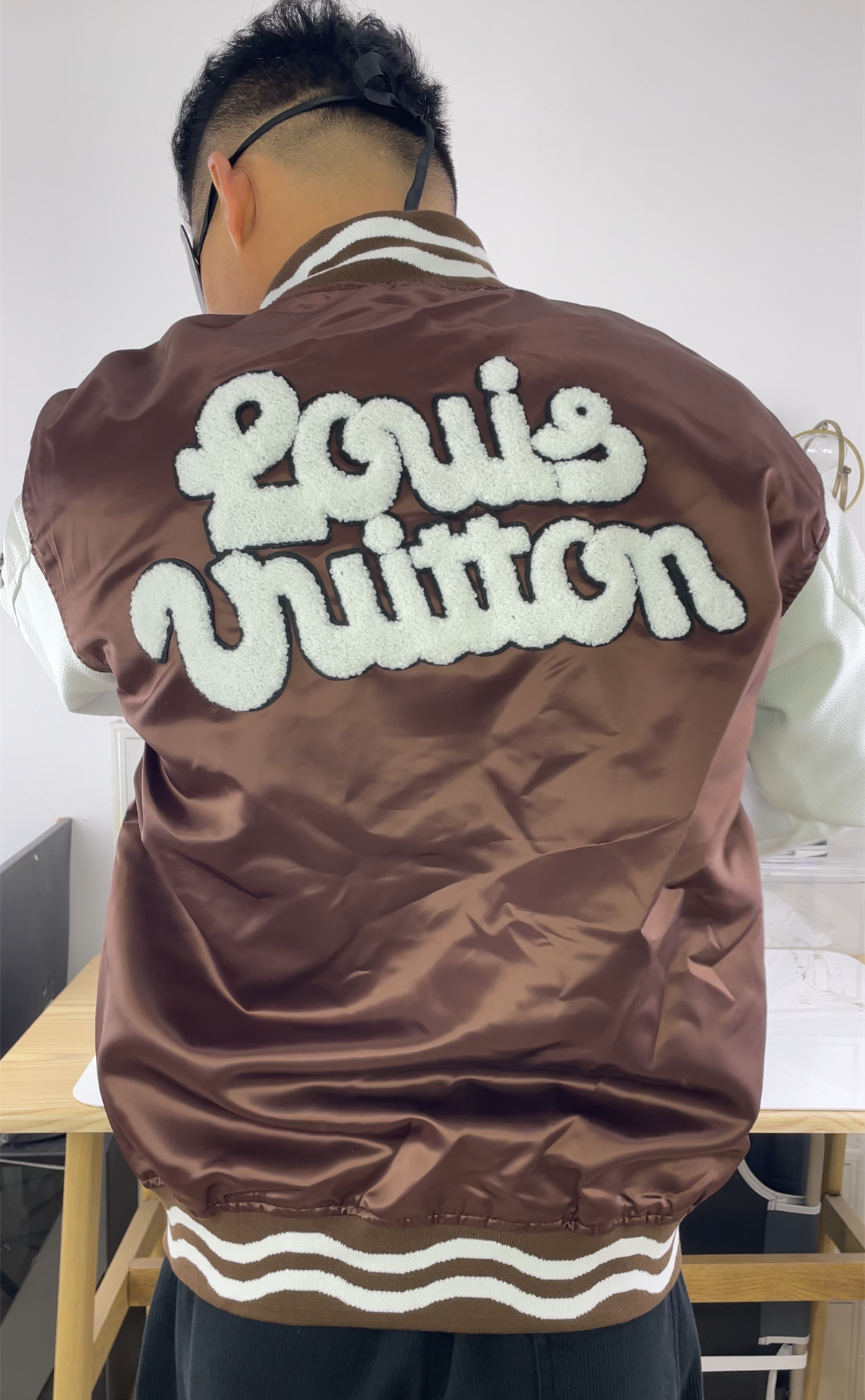 Pharrell x LV Louis Vuitton Tyler.The Creator Brown Jacket, (M-XXL)
