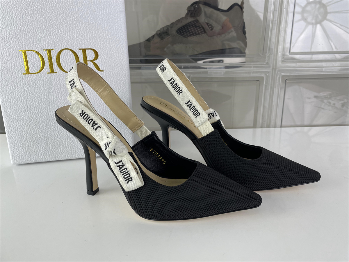 JA'Dior Black High Heel, heel with 6.5 & 9.5cm heights, (EU 35-42)