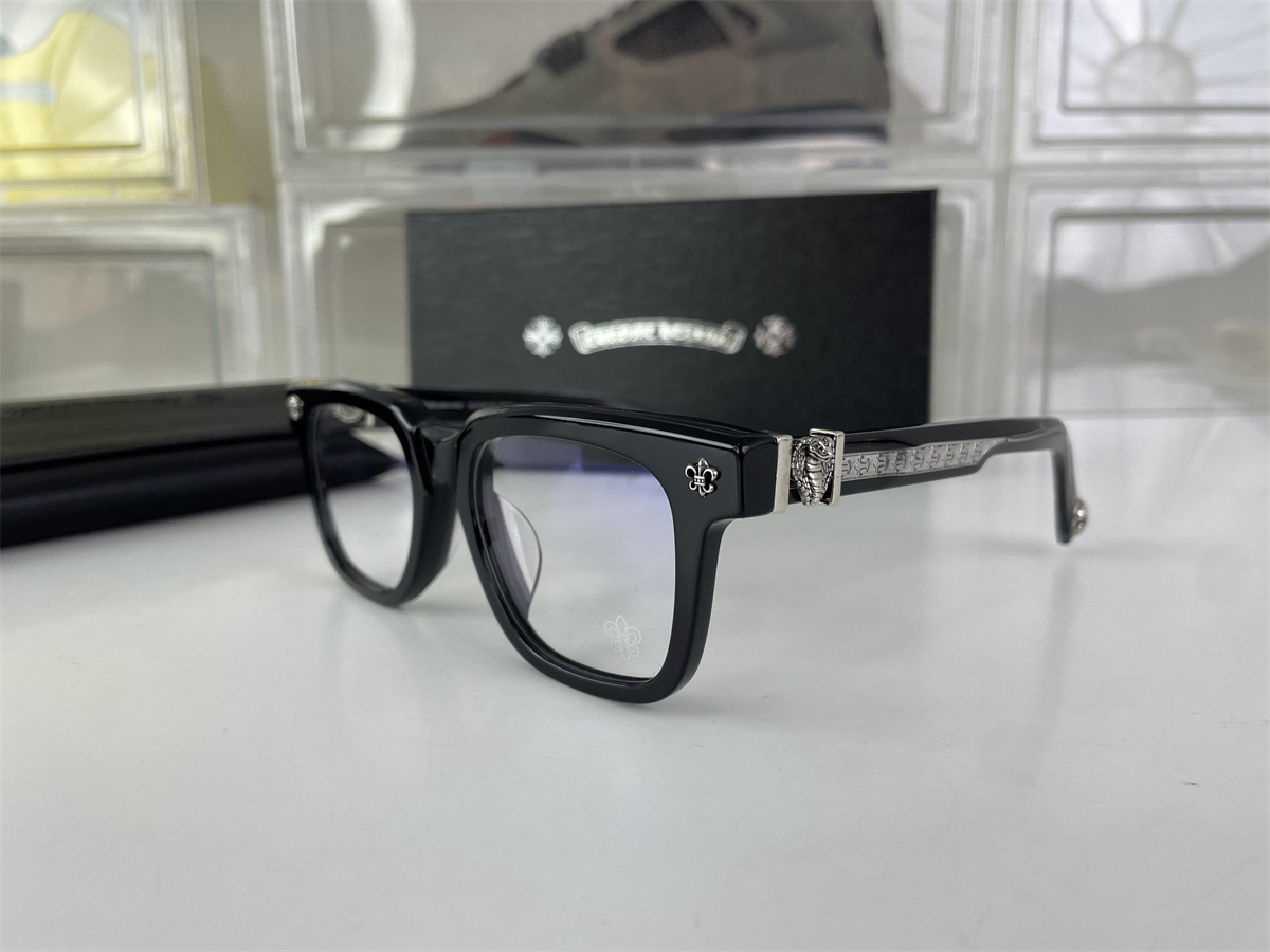 Chrome Heart Cobra Sunglasses with Blue Lazer