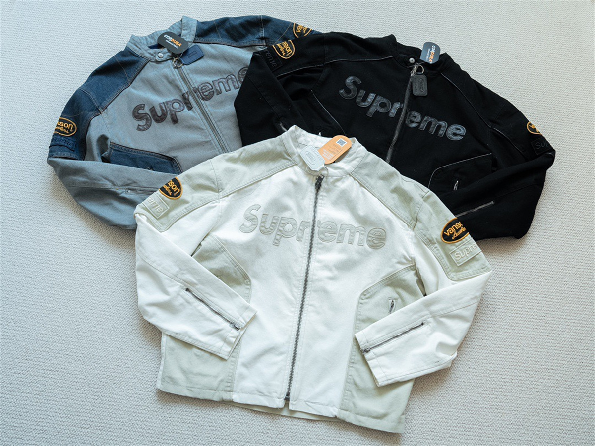 Supreme x Vanson on Leathers Cordura Cotton Jaet Jacket,  price for each(US sizing S - XL )