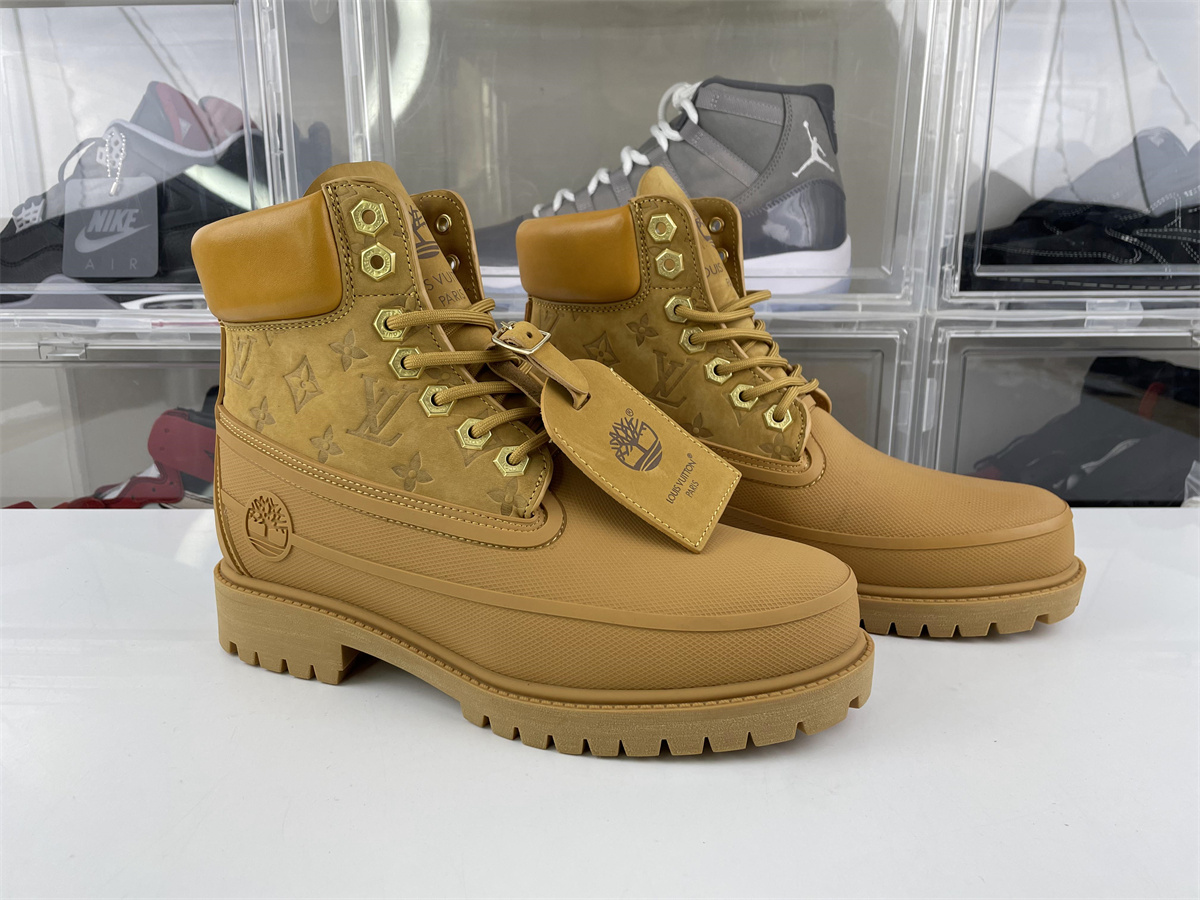 Louis Vuitton Timberland High Boost Yellow Brown