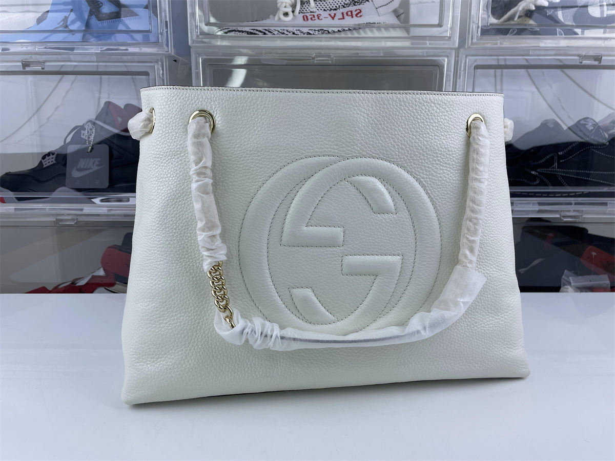 GUCCI Blondie White Bag (38 x 27 x 14cm)