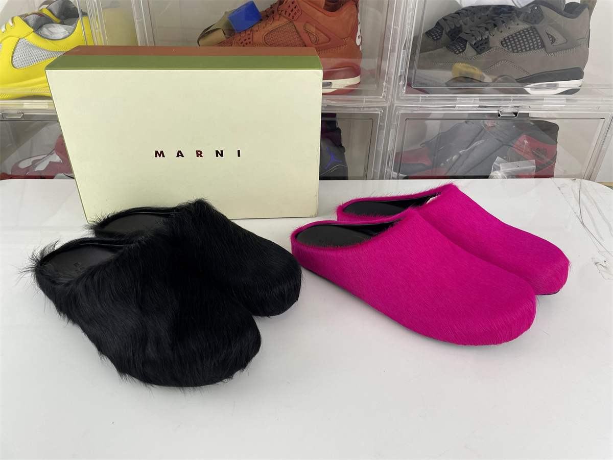 MARNI Slippers Black or Rose Red, (price for each pcs)
