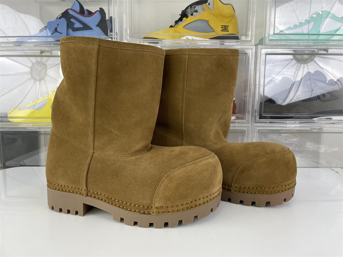 Balenciaga Skiwear High Boost Tan Suede color