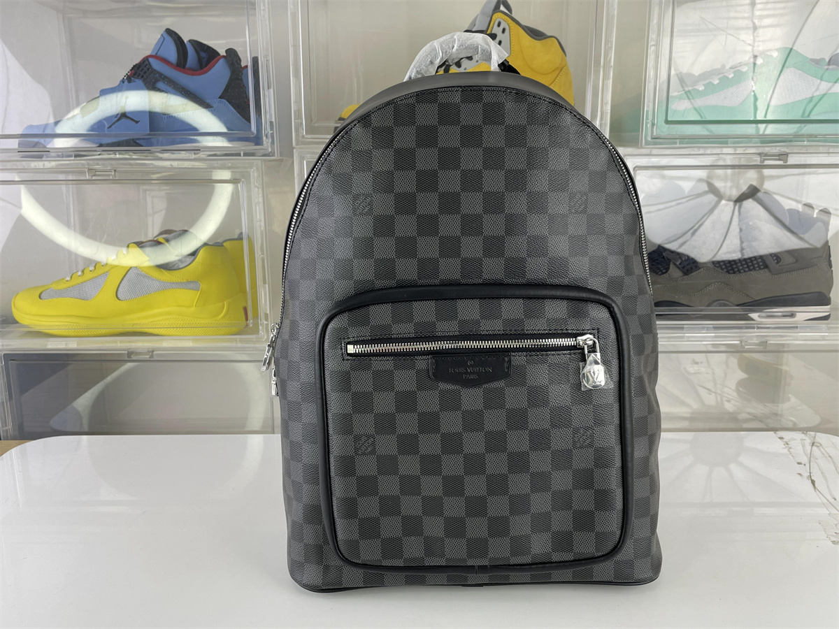 LV Louis Vuitton JOSH Black Backpack, (40 x 32 x 13 cm)