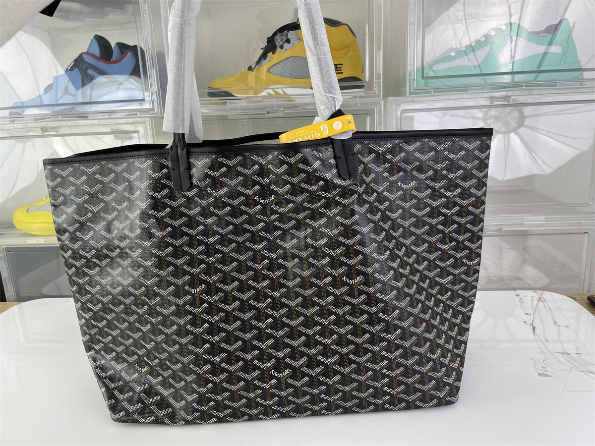 GOYARD Artois bag Black Brown, (50x30 x 17 cm)
