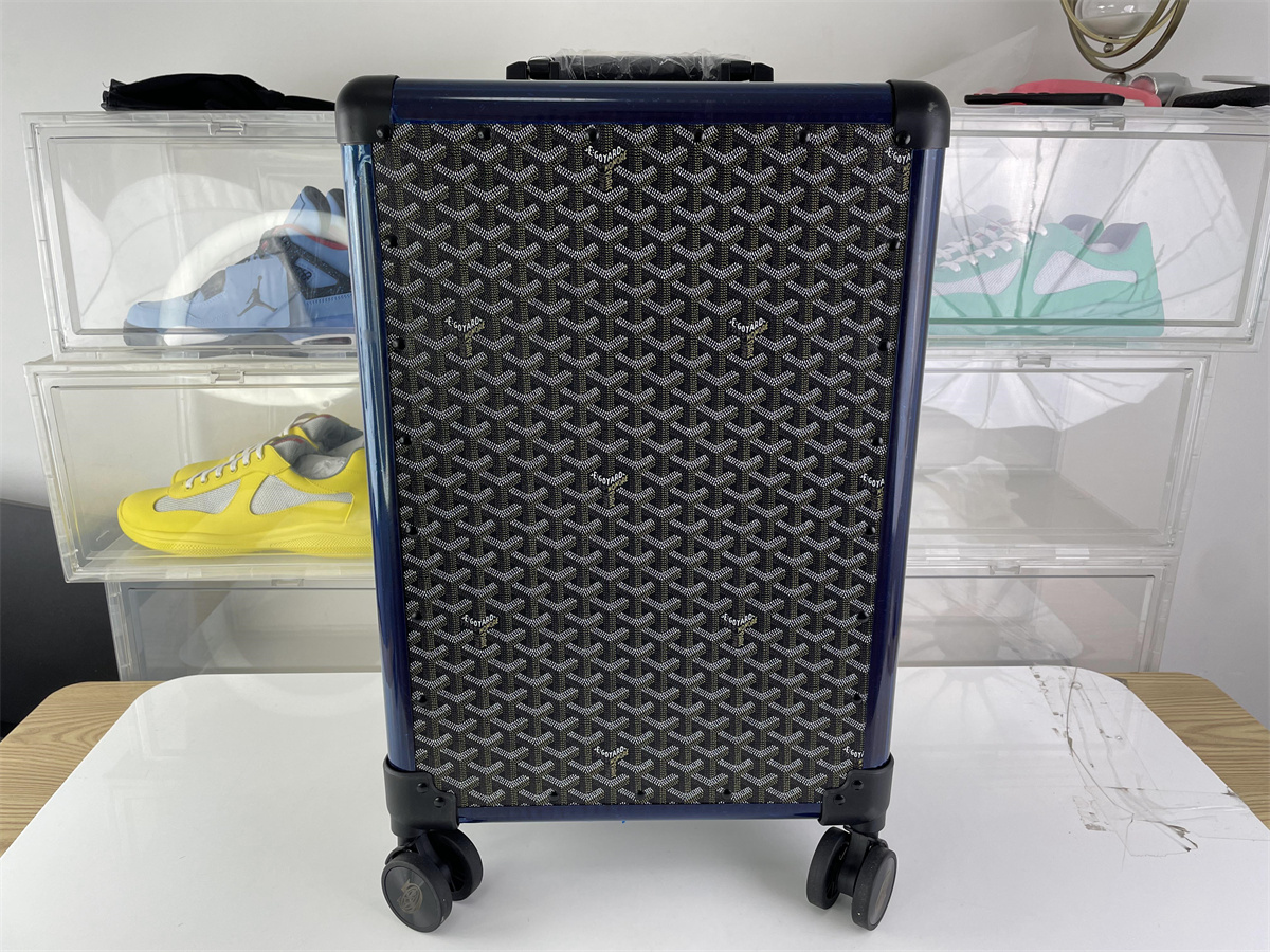 GOYARD Black Brown Luggage, 20 Inch size