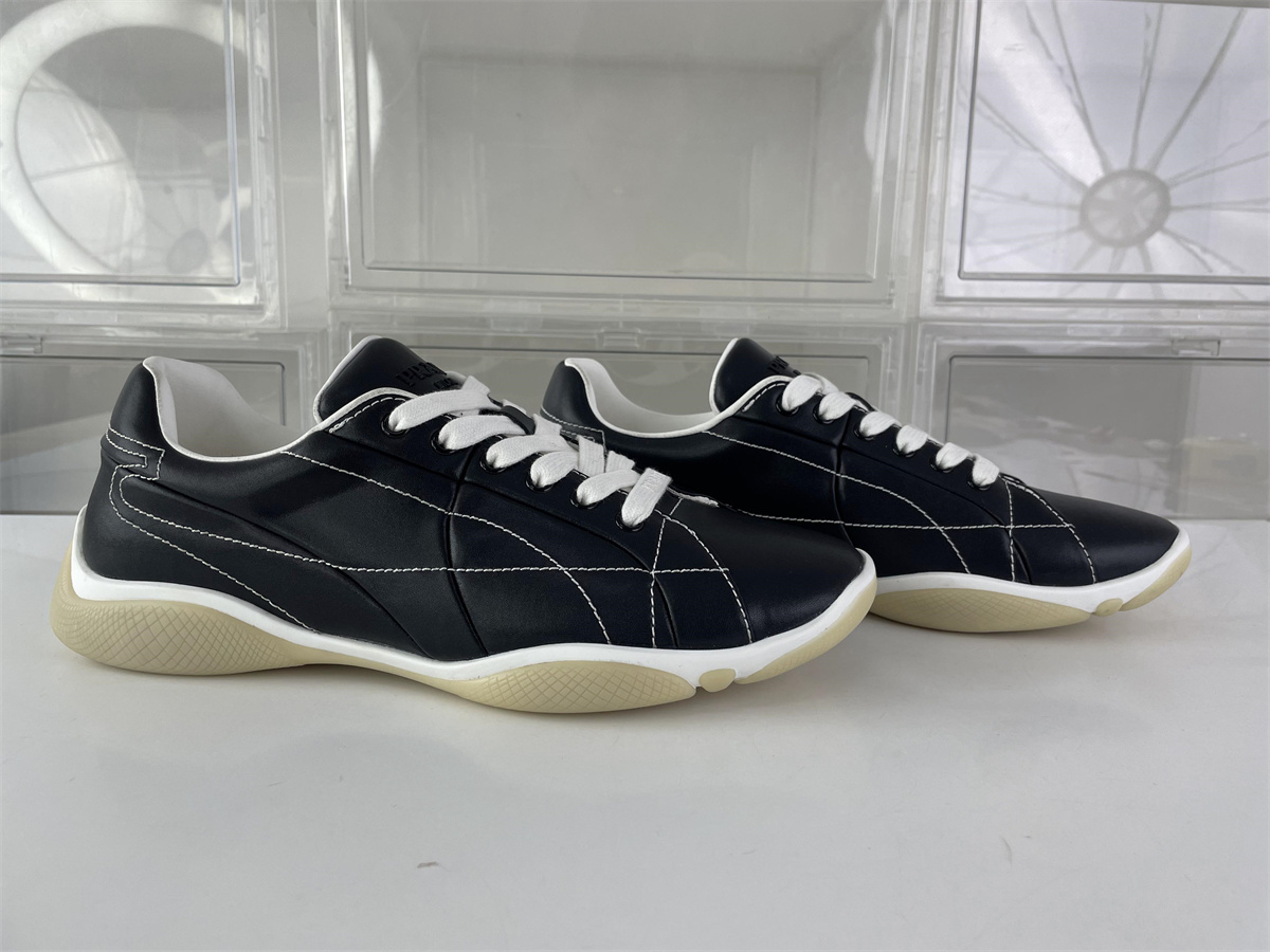 Prada Black Naa Leather unisex shoes, (EU 38-45 )