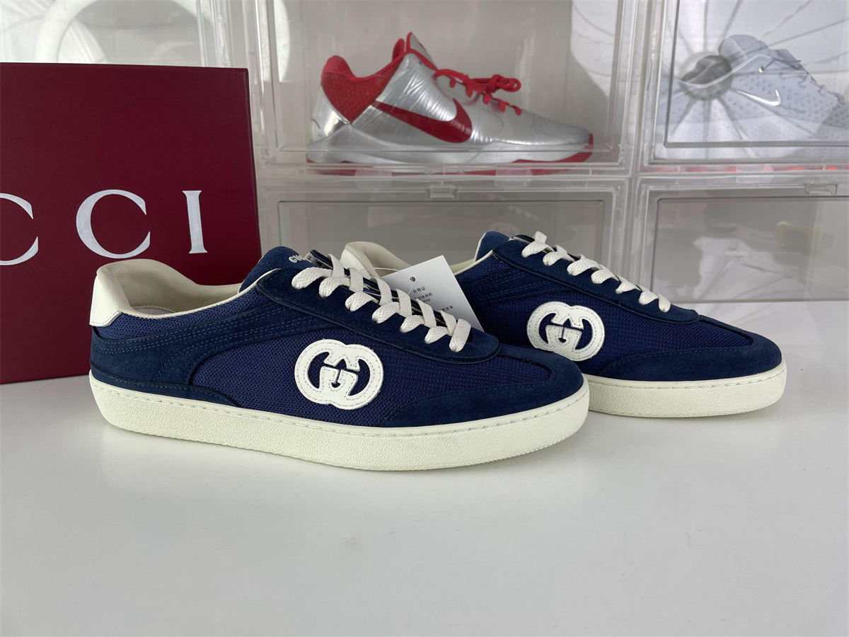 GUCCI Dark Royal Suede unisex sneaker