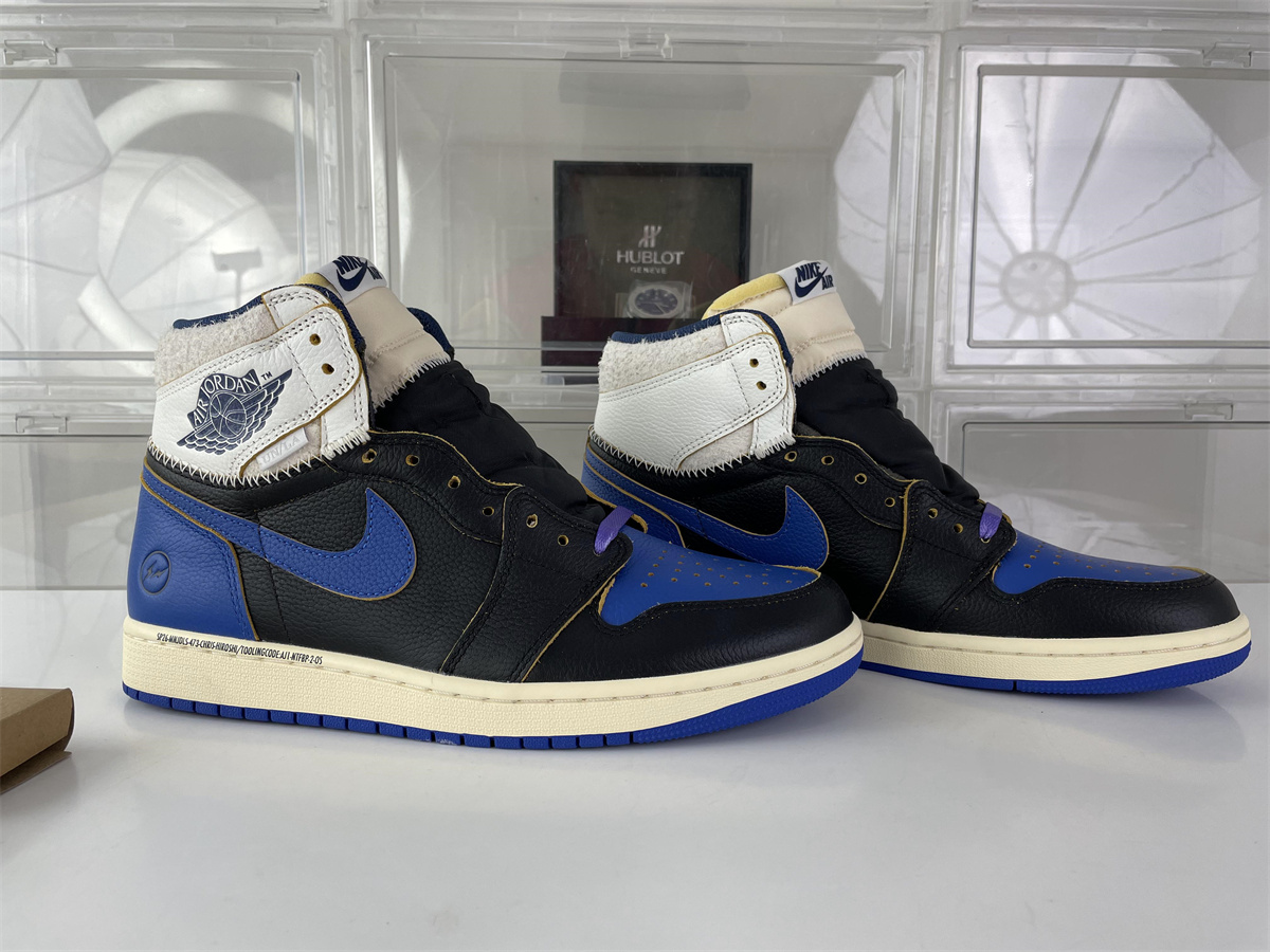 fragment x Union x Air Jordan 1 Hi Black Blue