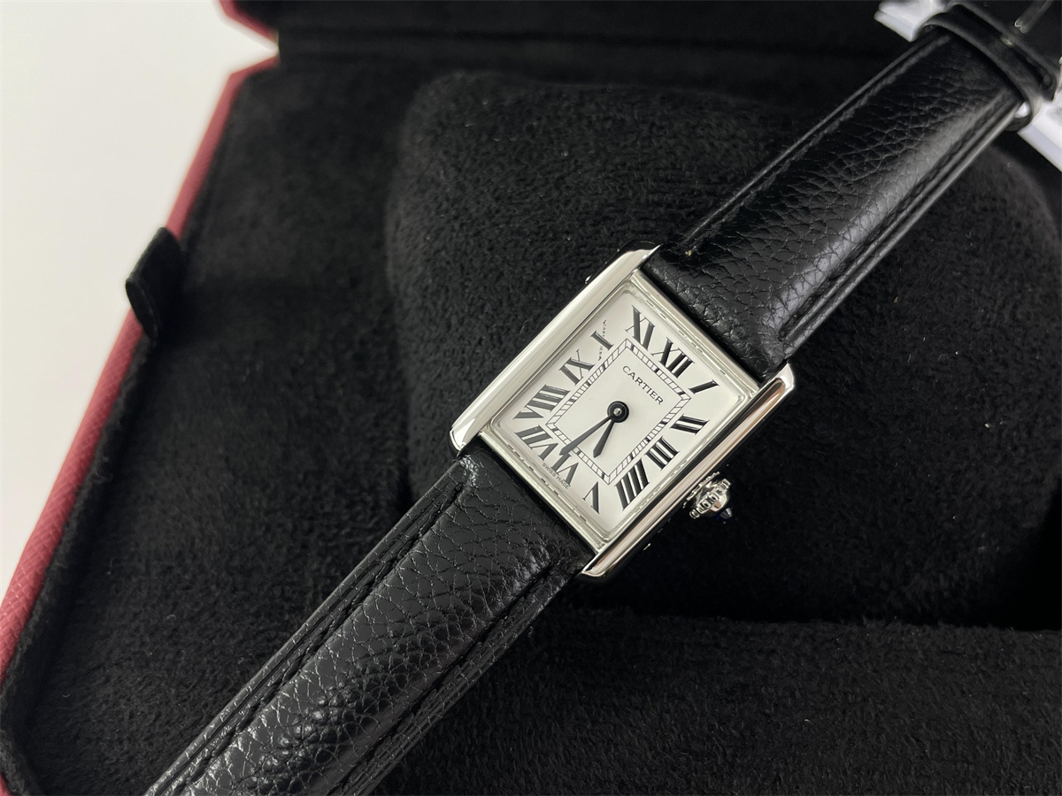 Cartier TANK Must Silver White battery watch, (27 or 24mm)