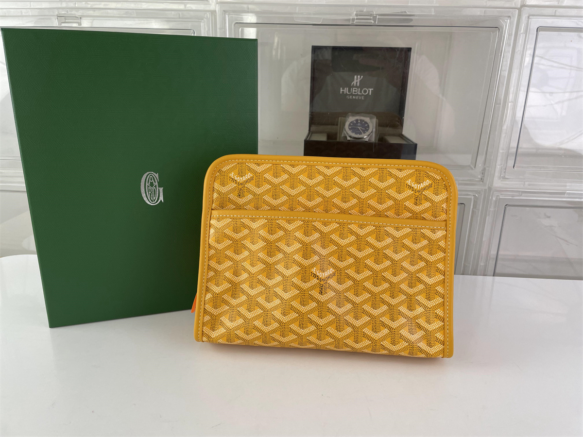 GOYARD Jouvence Yellow Toiletry bag , (25 x 18.5 x 6 cm)