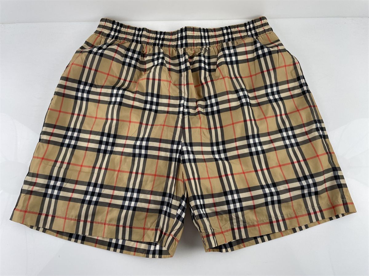 Burberry Male Brown color Vintage Beach Short Pants, (S- 2XL）