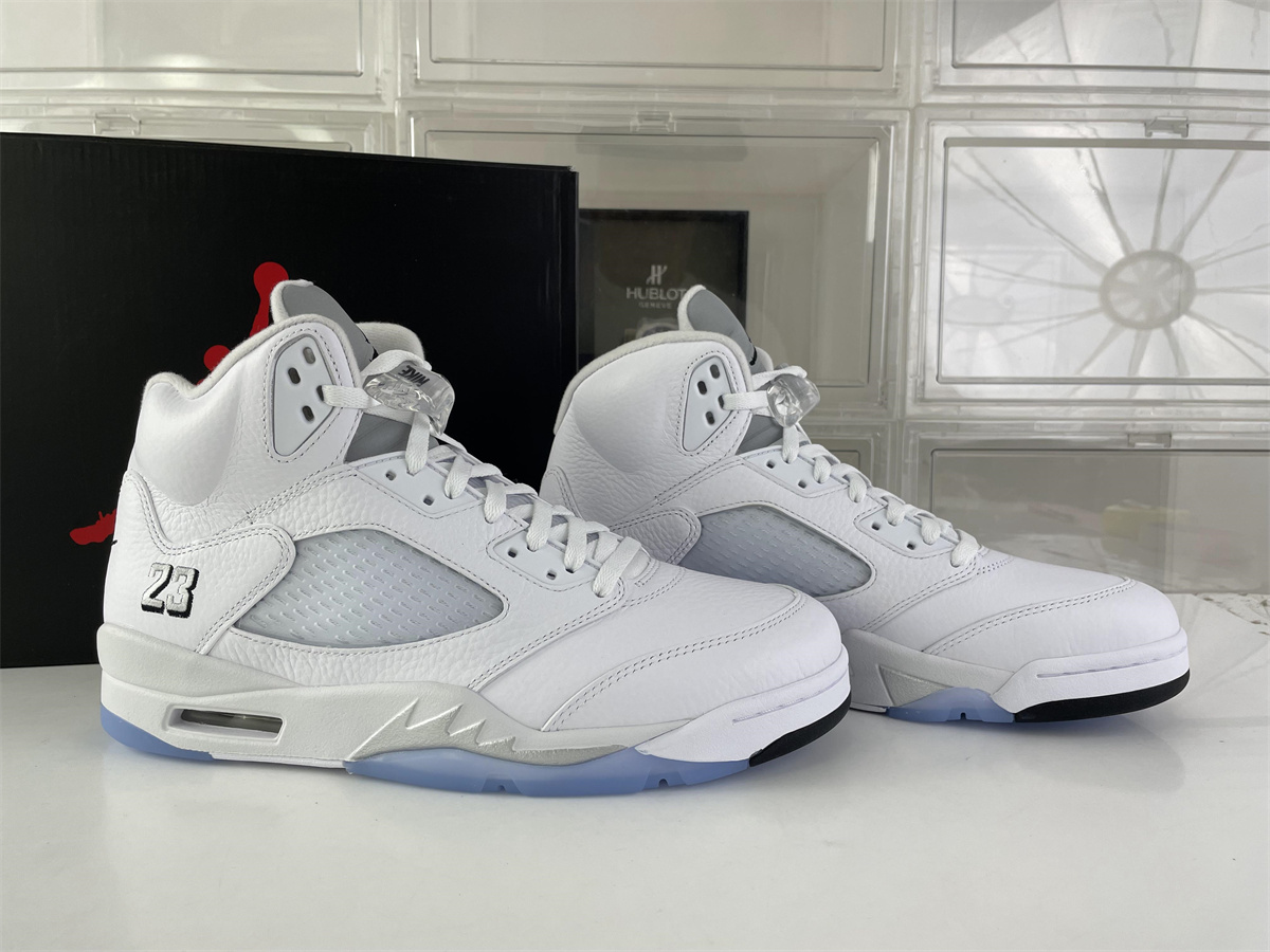 GOAT Air Jordan 5 OG “White Metallic”