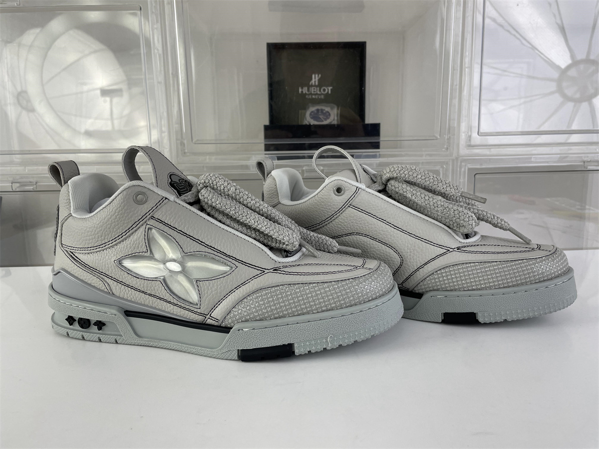 LV Grey Leather Trail #54 Skate shoes. (EU38-46)