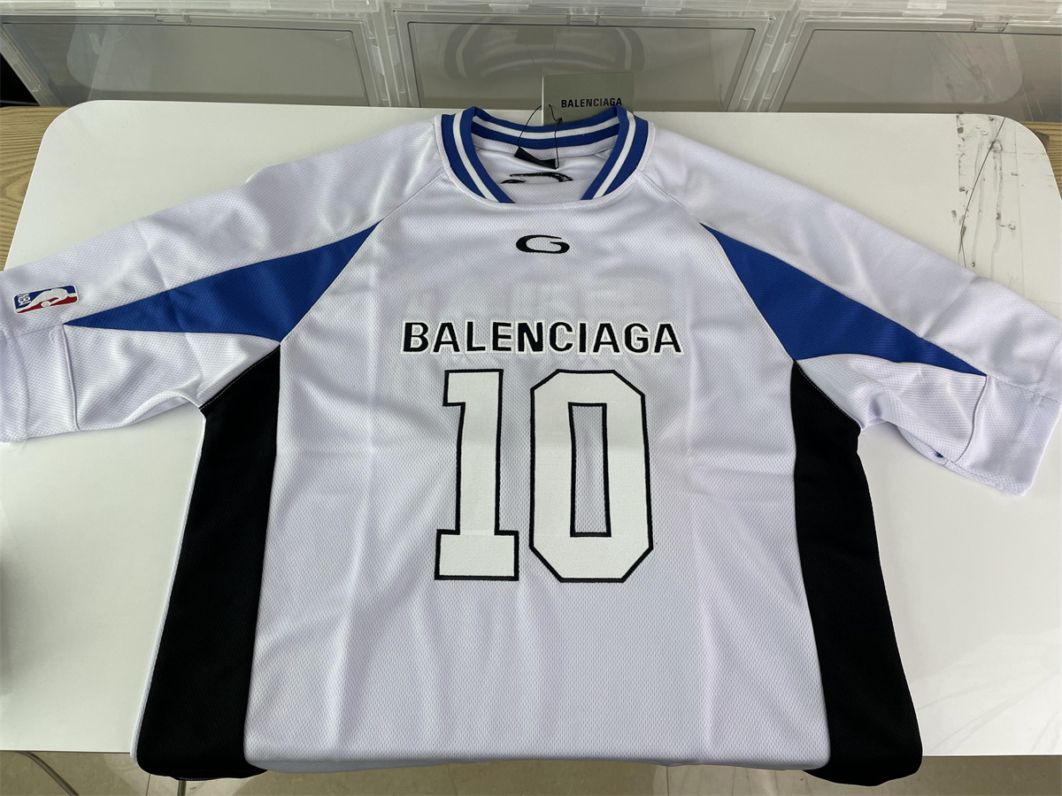 Balenciaga x NBA White Blue T-Shirt, ( S - 2XL)