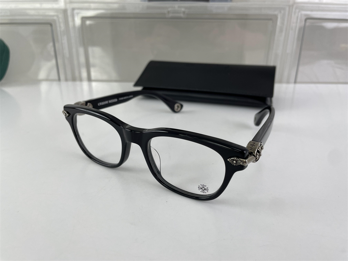 Chrome Heart Black Plastic Retro style Sunglasses