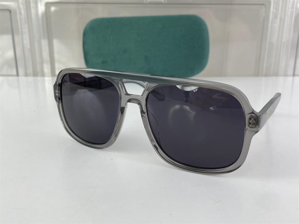 GUCCI Grey Purple Unisex Transparent Sunglasses