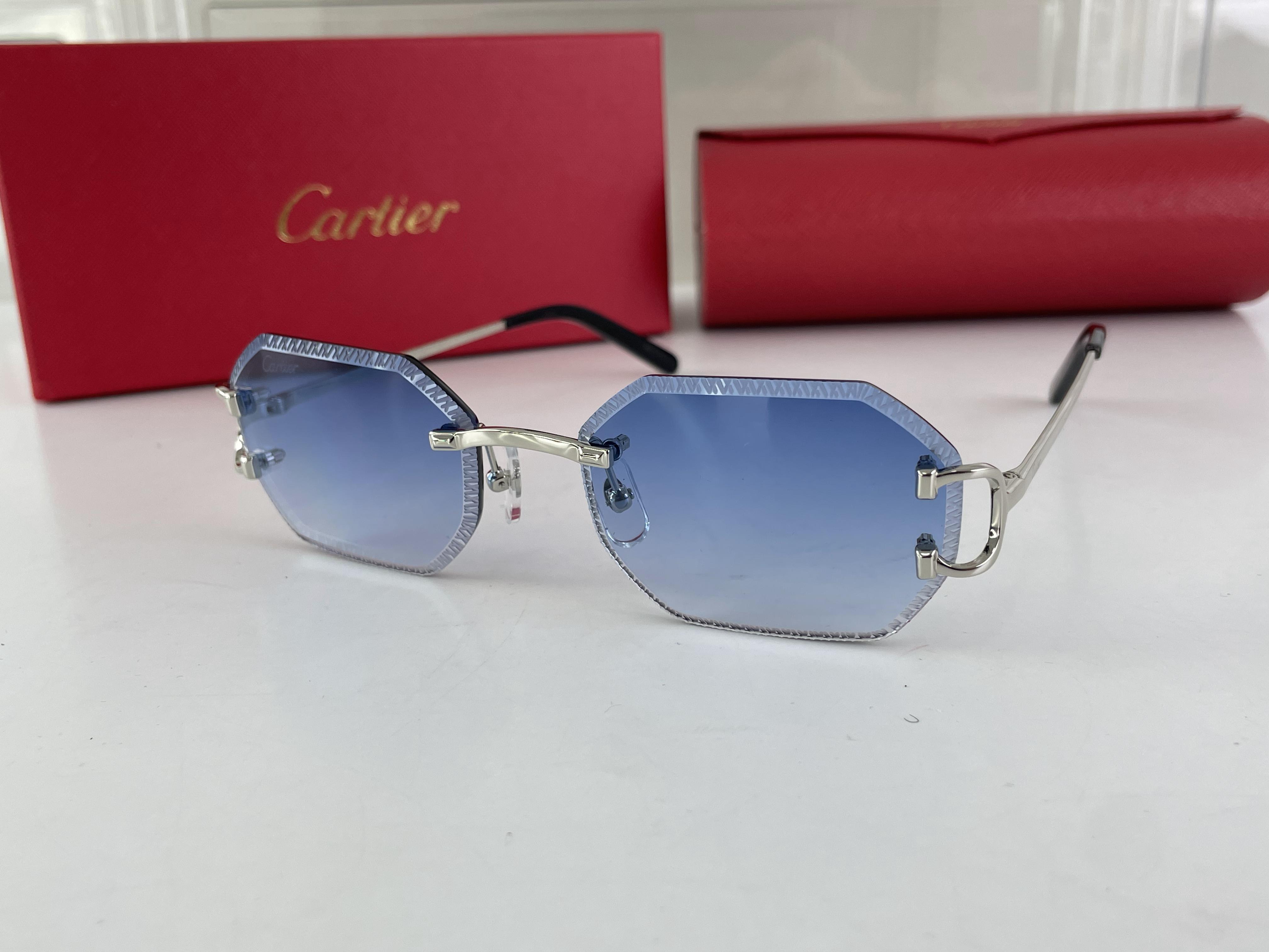 Cartier Unisex UNC blue Sunglasses