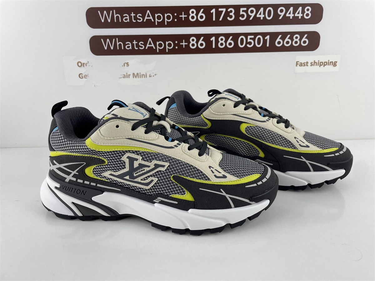 LV Louis Vuitton Tatic Runner Sneaker White Blue color, (EU38-46)