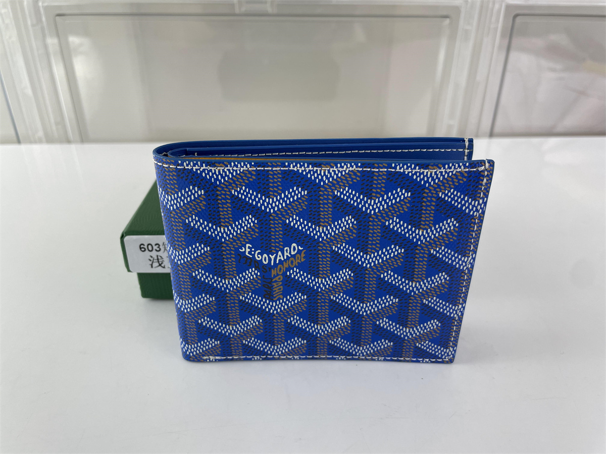 GOYARD Blue Wallet, (11 x 9 cm)