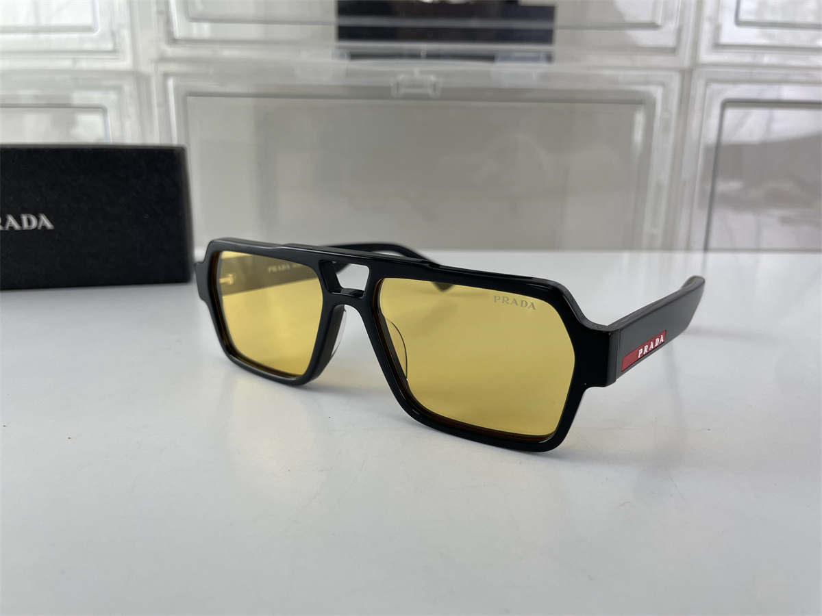 Prada Black Yellow Sunglasses
