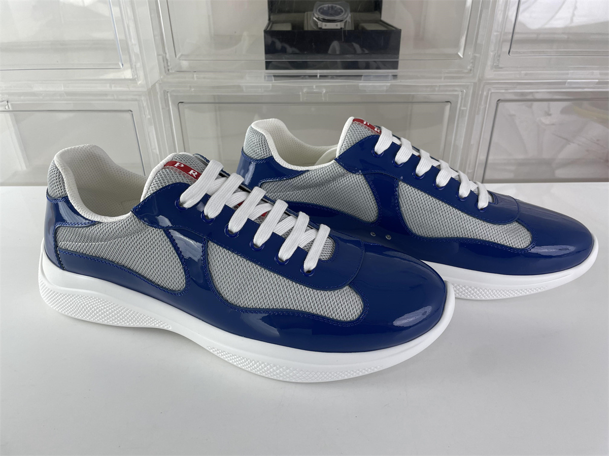 Prada America Cup Blue Bright leather, (EU36-47)