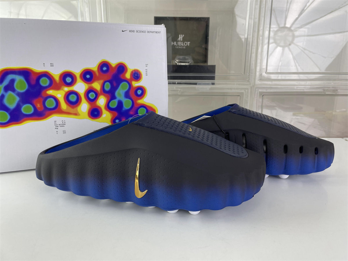 Nike Mind-001 Black Royal Blue Slipper, (EU36-48.5)