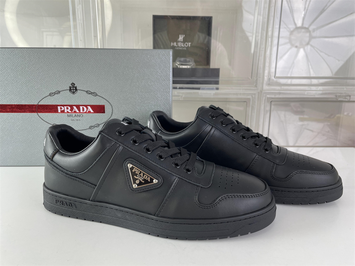 Prada Milano Male Black Leather casual shoes