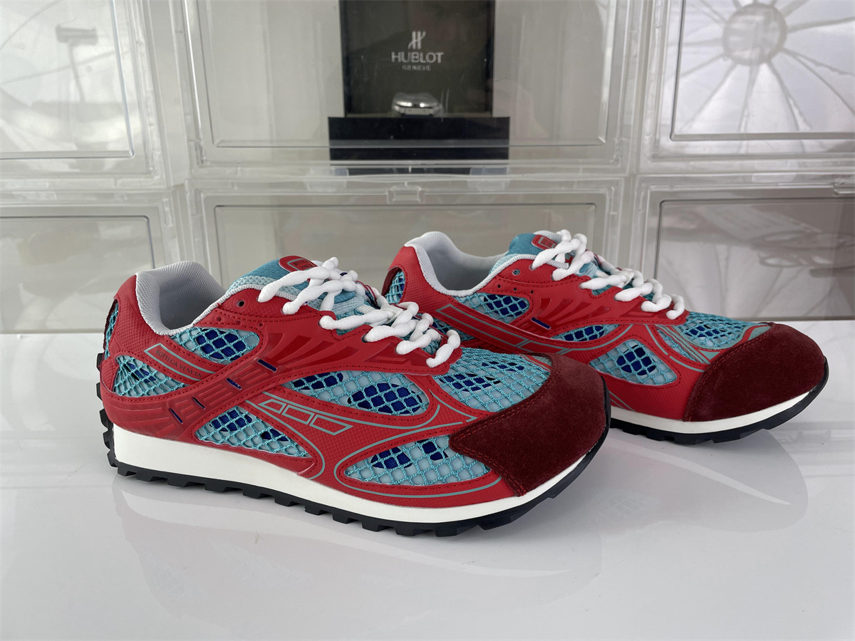 BOTTEGA VENETA ORBIT SNEAKER Runner Fabric Dark Red UNC