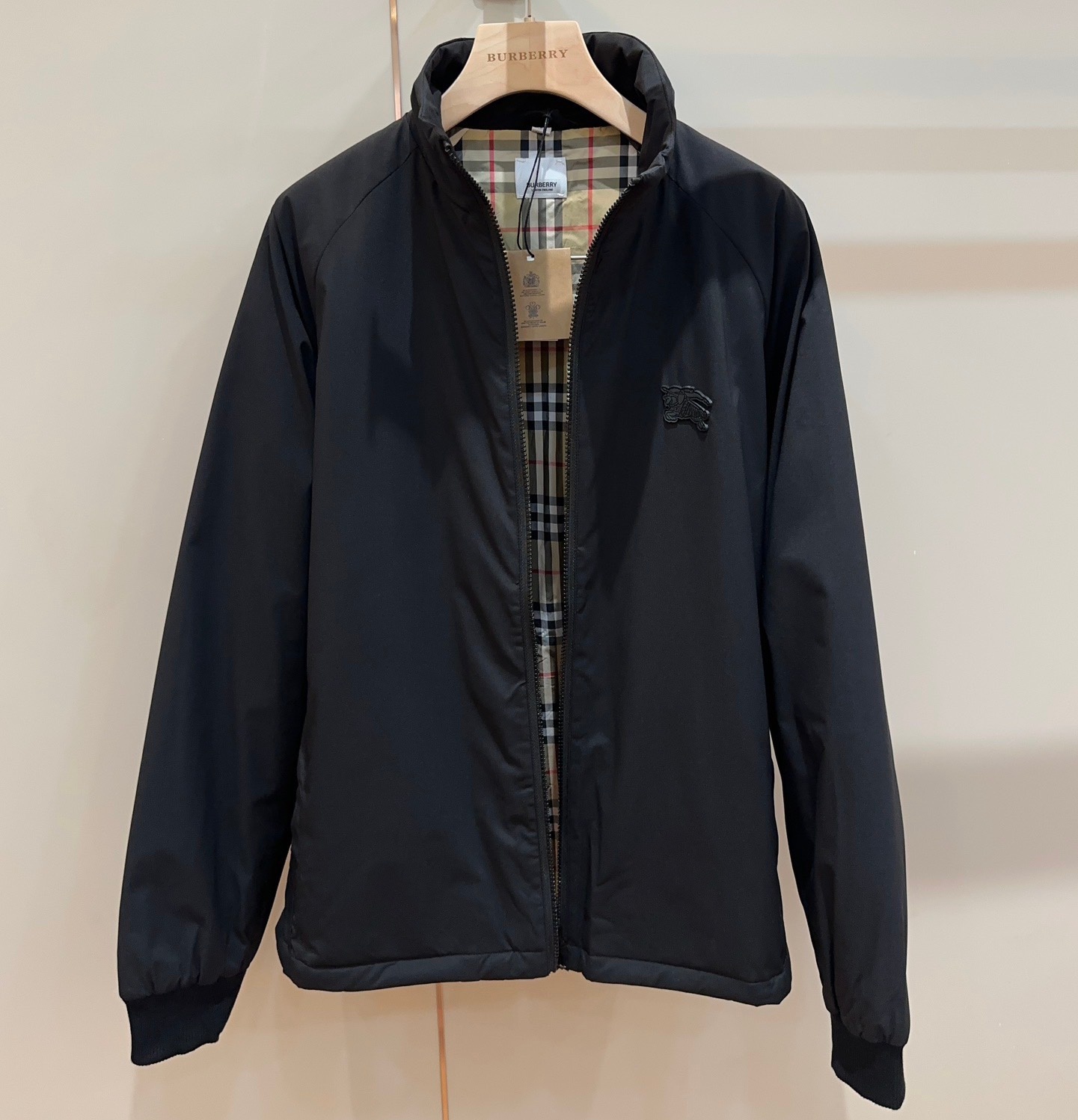 BURBERRY Black Brown Outdoor Jacket, (S-XXL)